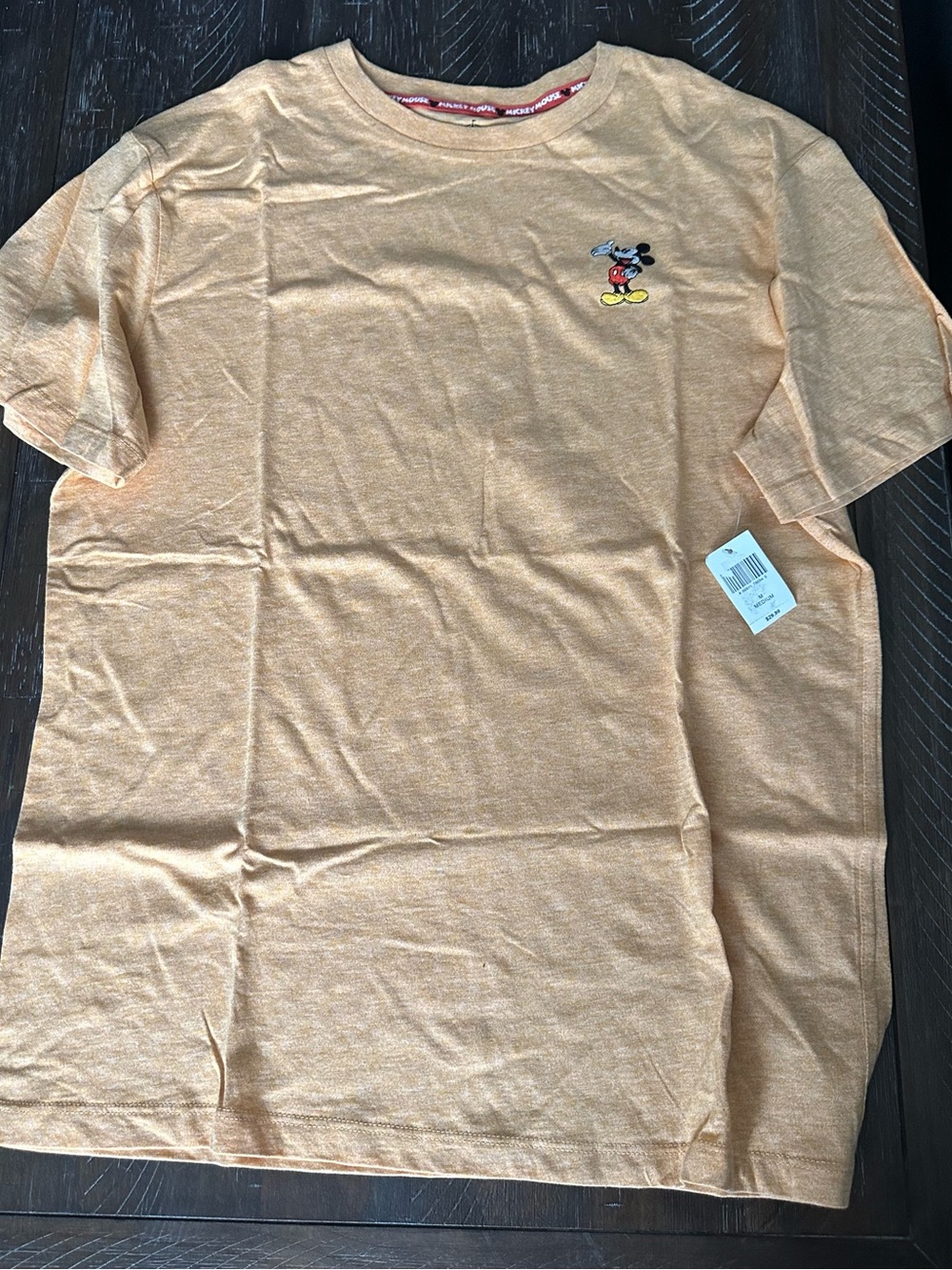 NWT Disney Mickey Mouse Yellow Short Sleeve Tee - Size Medium